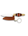 Canario key ring knife, stamina wood handle