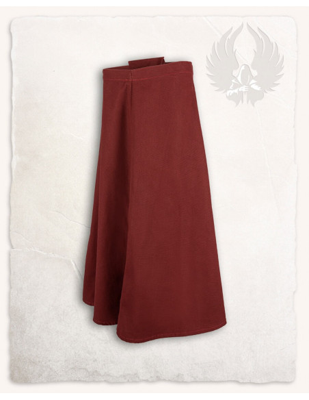 Medieval skirt in burgundy cotton...
