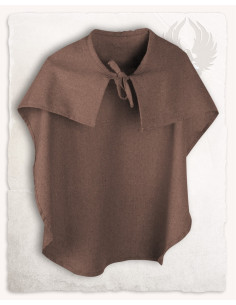 Brown cotton cape for children Lucas model