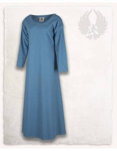 Medieval dress in light blue cotton model Lenora 2