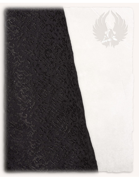 Burgundy-black medieval dress model...