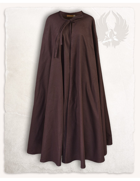 Medieval cape in brown cotton Rudolf...