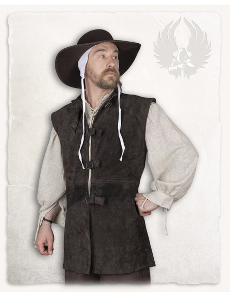 Brown suede vest Orthello model Brown suede vest Orthello model