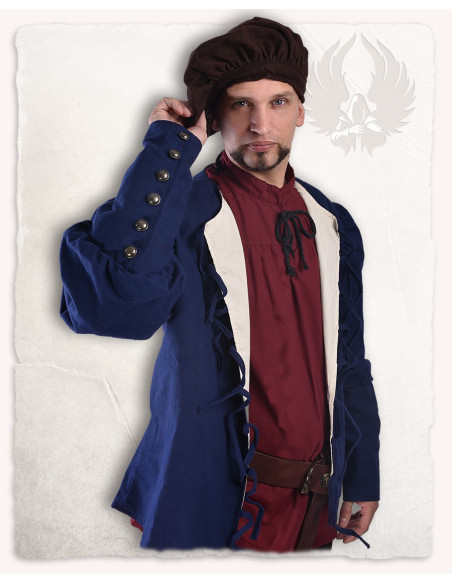 Medieval jacket model Rafael, blue...