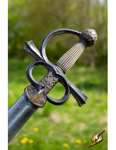 Rillet model latex rapier sword with ivory white hilt (LARP) 2