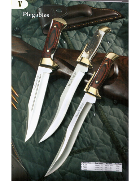 Muela folding hunting knives