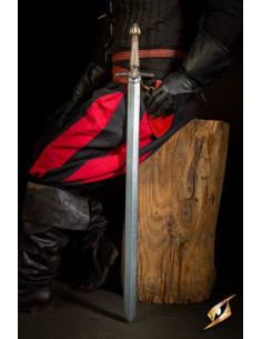 Medieval latex sword Dualist model ivory white hilt (LARP)