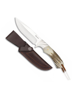 Albainox hunting knife deer handle