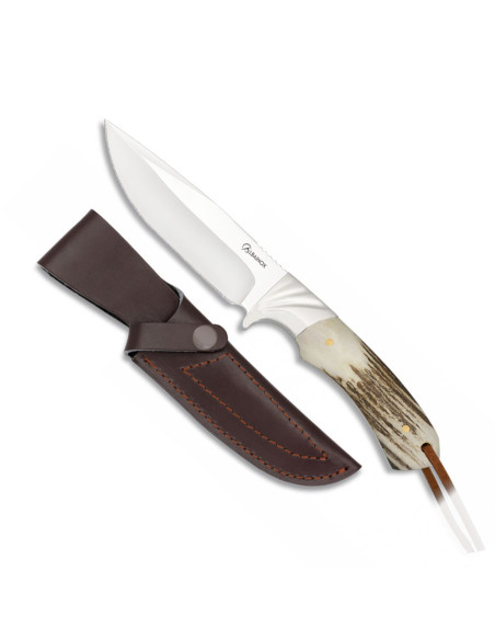 Albainox hunting knife deer handle