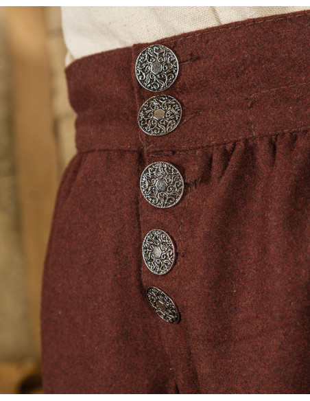 Tilly wool capri pants, brown