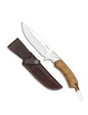Albainox hunting knife olive handle