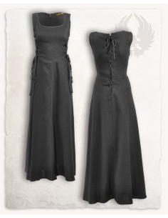Medieval dress model Uma, black color