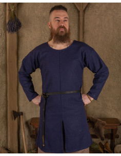 Medieval blue cotton tunic model Gadaric