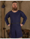 Medieval blue cotton tunic model Gadaric