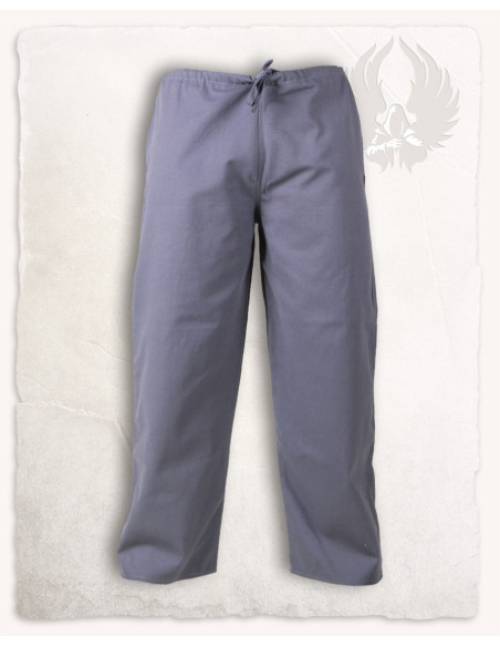 Medieval pants in gray cotton Kasimir...