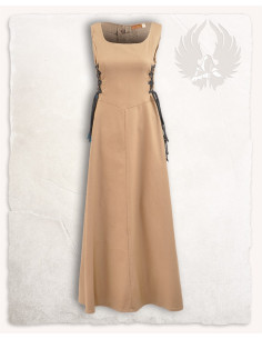 Medieval dress model Uma, cream color