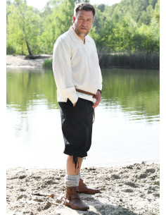 Capri pants with laces Jonte model, black color 2