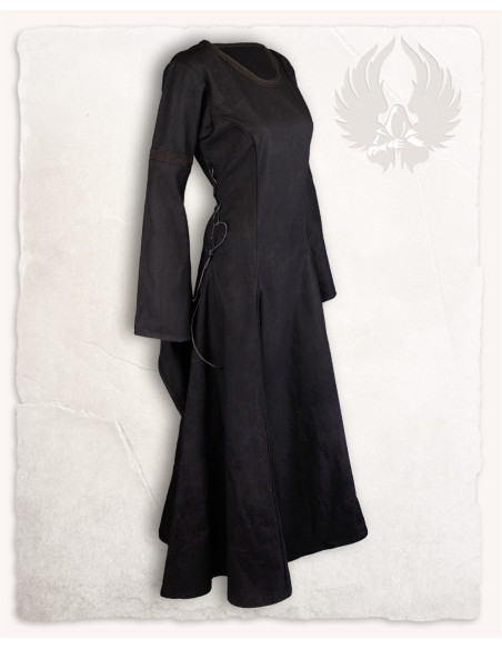 Medieval dress of lady Leonora, black...