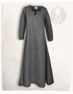Medieval dress in gray wool model Wilma