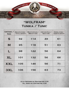 Medieval tunic in cream cotton Wolfram model 2