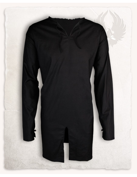 Medieval tunic in black cotton...