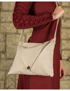 Medieval shoulder bag Helbig model, cream color