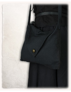 Medieval shoulder bag Helbig model, black color 2