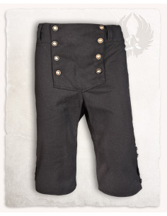 Black cotton pirate pants Franklin model 2