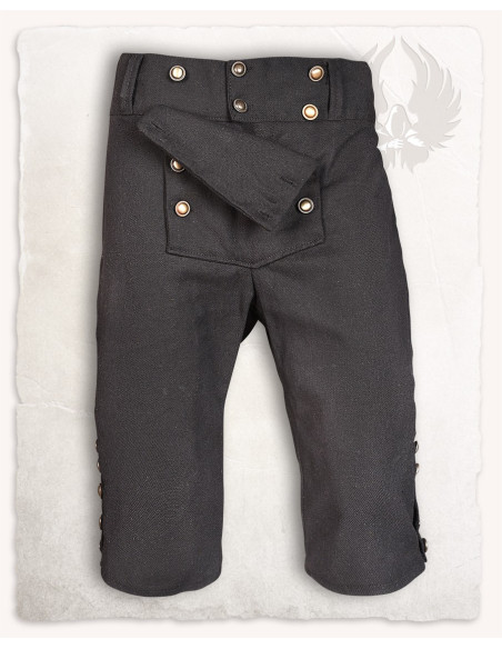 Black cotton pirate pants Franklin model