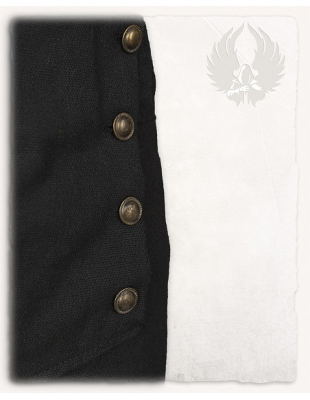 Black cotton pirate pants Franklin model