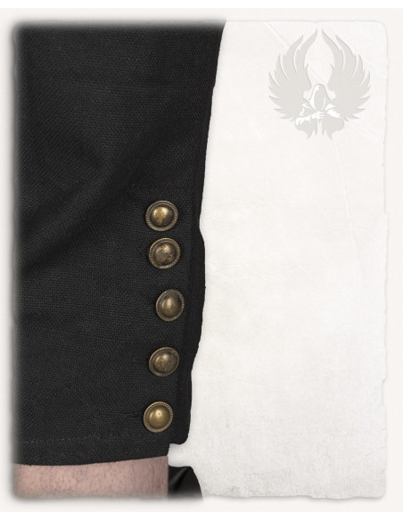Black cotton pirate pants Franklin model
