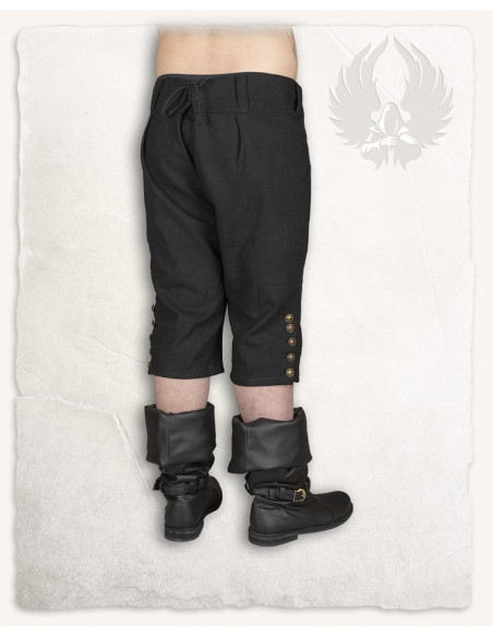 Black cotton pirate pants Franklin model
