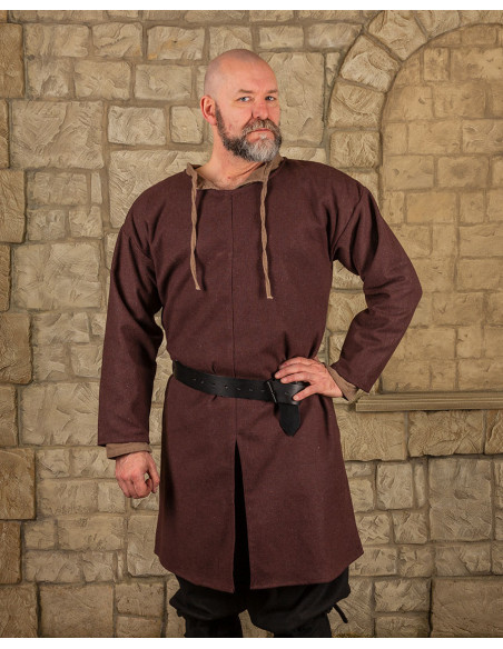 Godwin model brown medieval tunic