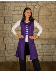 Purple medieval dress model Leandra