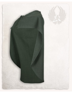Green cotton cape for children Lucas model 2