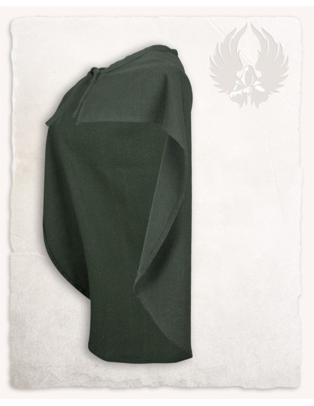 Green cotton cape for children Lucas...