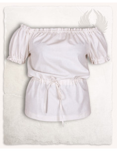 Medieval cream-colored blouse model Carmen 2