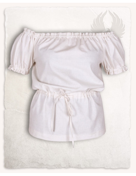 Medieval cream-colored blouse model...