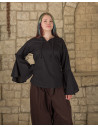 Medieval blouse woman Felice - black color