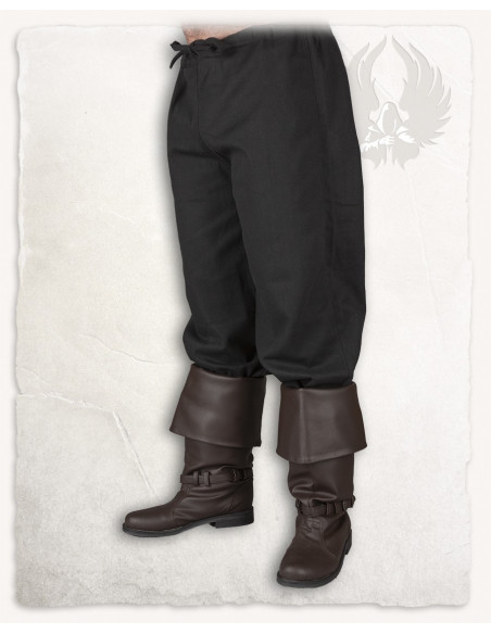 Medieval pants in black cotton...