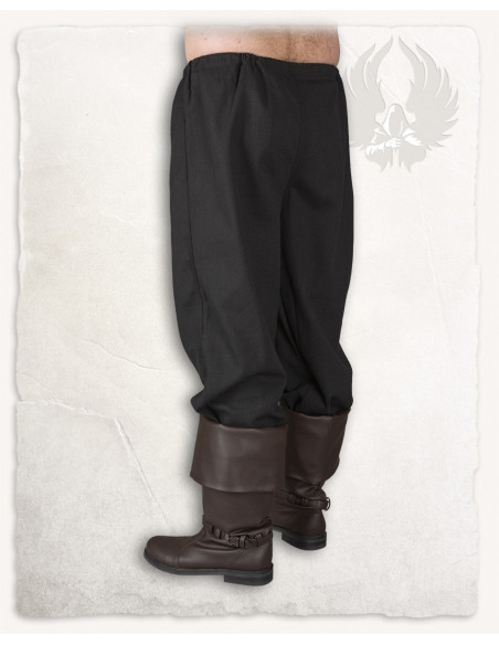 Medieval pants in black cotton...