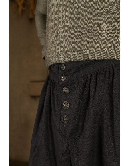 Wide leg pants Ataman model - black