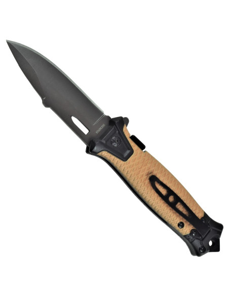 Field knife assisted brown handle...