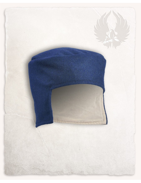 Blue medieval hat model Rafael