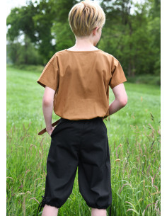 Capri pants with laces Jonte model for boys, black 2