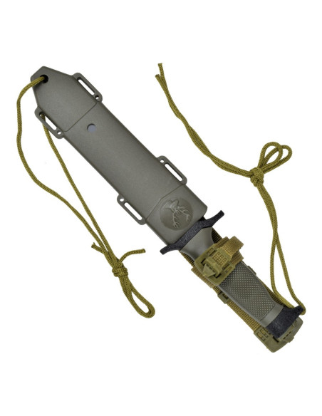 SCK tactical knife with rope (length...