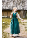 Medieval peasant dress model Arlette, green color