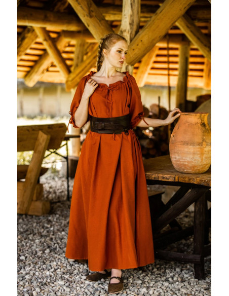 Medieval dress model Melisande, rust...