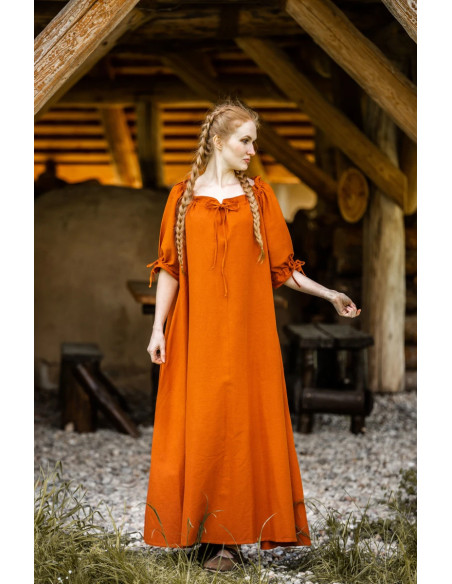 Medieval dress model Melisande, rust...
