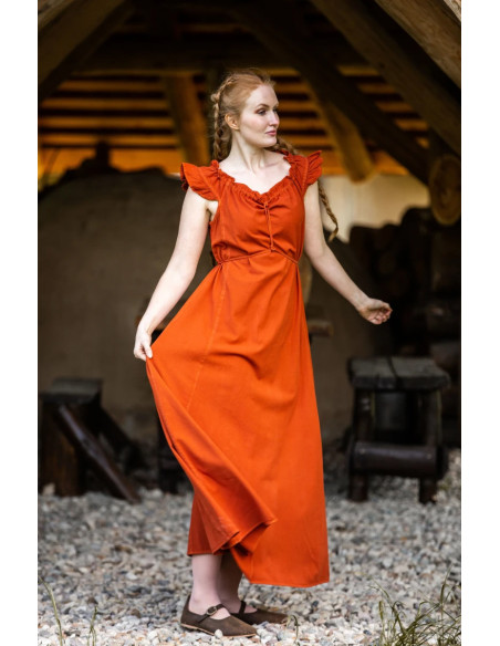 Long medieval dress model Clara, dark...